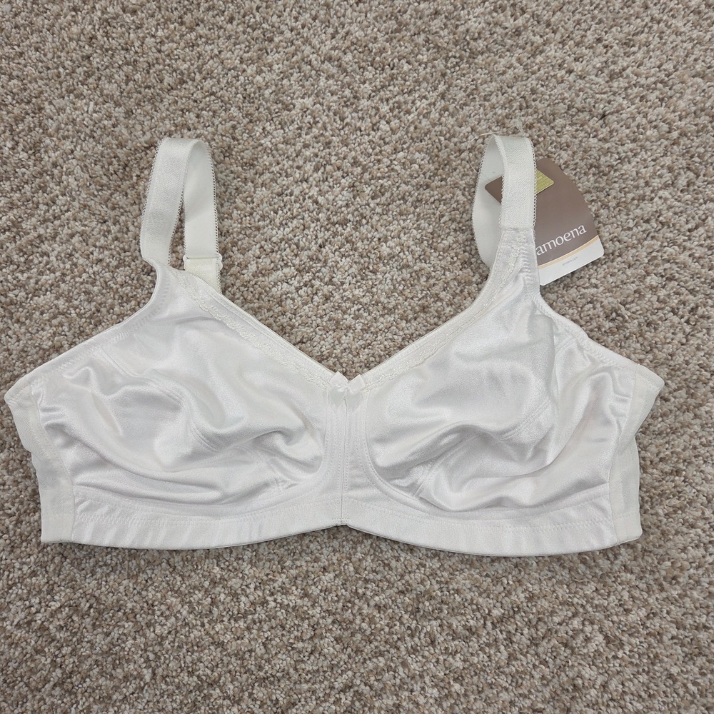 Amoena Women's Rita Wire-Free Bra - White 2004 - Mastectomy - Size 38C - NWTs